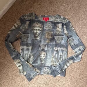 PacSun x The Met sheer sculpture top